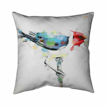BEGIN HOME DECOR 26 x 26 in. Colorful Woodpecker-Double Sided Print Indoor Pillow 5541-2626-AN35